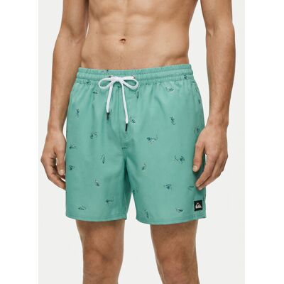 Quiksilver Szorty kąpielowe Stretch Printed Volley 16 EQYJV04217 Błękitny Regular Fit L Niebieski jasny Męskie Quiksilver Szorty kąpielowe Stretch Printed Volley 16 EQYJV04217 Błękitny Regular Fit L Niebieski jasny Męskie