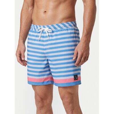 Quiksilver Szorty kąpielowe Original Btz Stripe Volley 17 EQYJV04209 Niebieski Straight Leg XL Niebieski Męskie Quiksilver Szorty kąpielowe Original Btz Stripe Volley 17 EQYJV04209 Niebieski Straight Leg XL Niebieski Męskie