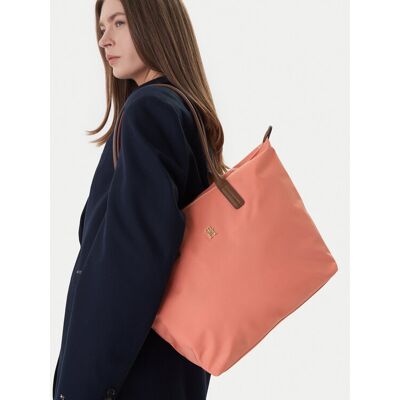 Tommy Hilfiger Torebka Popette Tote AW0AW17711 Koralowy NOSIZE Koralowy Damskie Tommy Hilfiger Torebka Popette Tote AW0AW17711 Koralowy NOSIZE Koralowy Damskie
