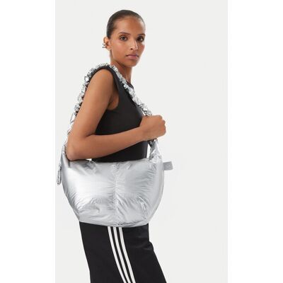 Adidas Torebka Metal Shoulder Bag KH4502 Srebrny NOSIZE Srebrny Damskie Adidas Torebka Metal Shoulder Bag KH4502 Srebrny NOSIZE Srebrny Damskie