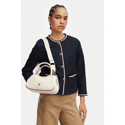 Tommy Hilfiger Torebka Th Logotape Mini Satchel AW0AW18743 Biały NOSIZE Biały Damskie Tommy Hilfiger Torebka Th Logotape Mini Satchel AW0AW18743 Biały NOSIZE Biały Damskie
