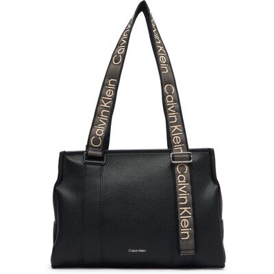 Calvin Klein Torebka Webbing Adj Strap Tote LV04F3644G Czarny OS Czarny Damskie Calvin Klein Torebka Webbing Adj Strap Tote LV04F3644G Czarny OS Czarny Damskie