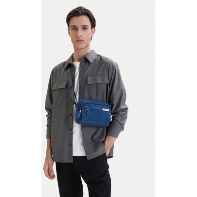 Calvin Klein Saszetka Sleek Denim Utility Camera Bag LV04D3432G Niebieski NOSIZE Niebieski Męskie Calvin Klein Saszetka Sleek Denim Utility Camera Bag LV04D3432G Niebieski NOSIZE Niebieski Męskie