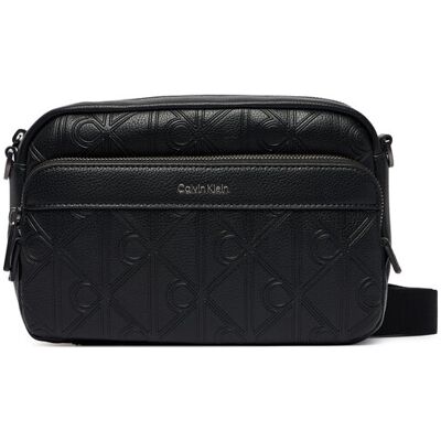 Calvin Klein Saszetka Emblem Aop Deboss Camera Bag LV04D3563G Czarny OS Czarny Męskie Calvin Klein Saszetka Emblem Aop Deboss Camera Bag LV04D3563G Czarny OS Czarny Męskie