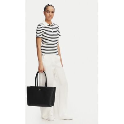 Tommy Hilfiger Torebka Th Logotape Tote AW0AW18742 Czarny NOSIZE Czarny Damskie Tommy Hilfiger Torebka Th Logotape Tote AW0AW18742 Czarny NOSIZE Czarny Damskie