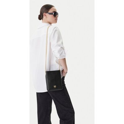 PINKO Torebka Flat Satchel AI 25-26 PCPL 105352 A0QO Czarny NOSIZE Czarny Damskie PINKO Torebka Flat Satchel AI 25-26 PCPL 105352 A0QO Czarny NOSIZE Czarny Damskie