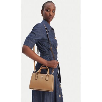 Tommy Hilfiger Torebka Th Daily Mini Tote AW0AW18379 Brązowy NOSIZE Brązowy Damskie Tommy Hilfiger Torebka Th Daily Mini Tote AW0AW18379 Brązowy NOSIZE Brązowy Damskie