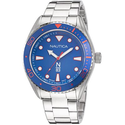 Nautica Zegarek NAPFWS221 Srebrny NOSIZE Srebrny Męskie Nautica Zegarek NAPFWS221 Srebrny NOSIZE Srebrny Męskie
