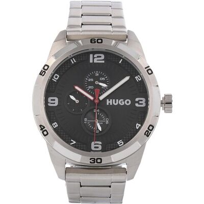 HUGO Zegarek Grip 1530276 Srebrny NOSIZE Srebrny Męskie HUGO Zegarek Grip 1530276 Srebrny NOSIZE Srebrny Męskie