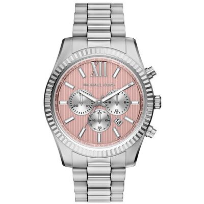 Michael Kors Zegarek Lexington Man Chrono MK9247 Srebrny NOSIZE Srebrny Męskie Michael Kors Zegarek Lexington Man Chrono MK9247 Srebrny NOSIZE Srebrny Męskie
