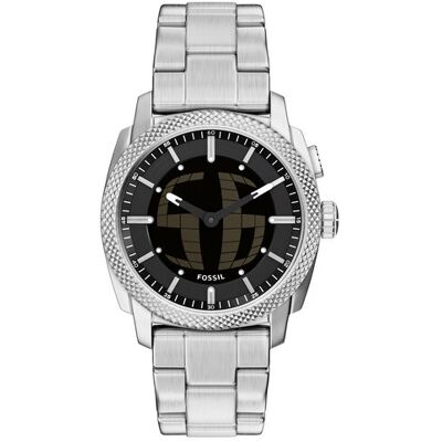 Fossil Zegarek Machine Big Tic FS6155 Srebrny NOSIZE Srebrny Męskie Fossil Zegarek Machine Big Tic FS6155 Srebrny NOSIZE Srebrny Męskie