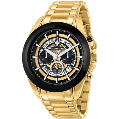 Maserati Zegarek R8873612058 Złoty NOSIZE Złoty Męskie Maserati Zegarek R8873612058 Złoty NOSIZE Złoty Męskie