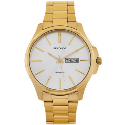 Sekonda Zegarek 30154 Złoty NOSIZE Złoty Męskie Sekonda Zegarek 30154 Złoty NOSIZE Złoty Męskie