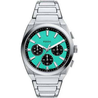 Fossil Zegarek Everett Chronograph FS6117 Srebrny NOSIZE Srebrny Męskie Fossil Zegarek Everett Chronograph FS6117 Srebrny NOSIZE Srebrny Męskie