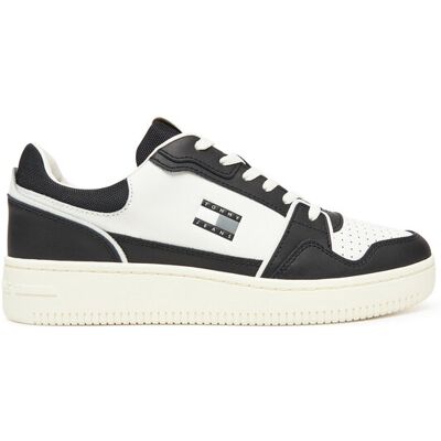 TOMMY JEANS TJM RETRO BASKET - Sneakers, Skóra, Tkanina, Sztuczna skóra TOMMY JEANS TJM RETRO BASKET - Sneakers, Skóra, Tkanina, Sztuczna skóra
