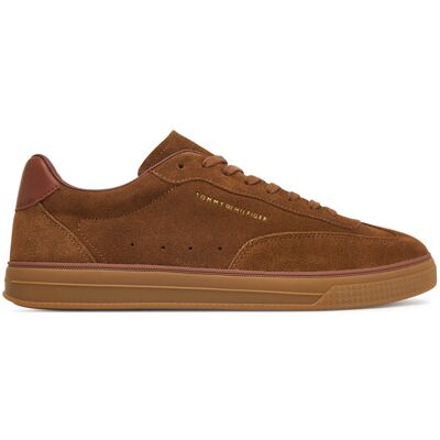 Tommy Hilfiger Sneakersy Th Lo Lux Suede Sneaker FM0FM05997 Brązowy 45 Brązowy Męskie Tommy Hilfiger Sneakersy Th Lo Lux Suede Sneaker FM0FM05997 Brązowy 45 Brązowy Męskie