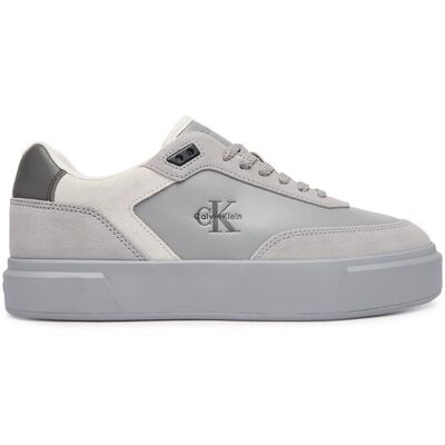 Calvin Klein Sneakersy Prime Cupsole Laceup Lth-Su Ml HM0HM02449 Szary 40 Szary Męskie Calvin Klein Sneakersy Prime Cupsole Laceup Lth-Su Ml HM0HM02449 Szary 40 Szary Męskie