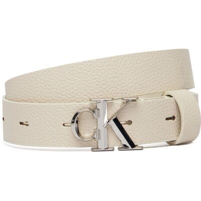 Calvin Klein Pasek Damski Facet Ck Buckle Pebble LV04F7060G Szary 90 Szary Damskie Calvin Klein Pasek Damski Facet Ck Buckle Pebble LV04F7060G Szary 90 Szary Damskie