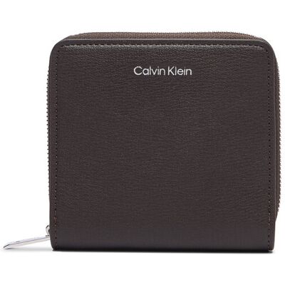 Calvin Klein Portfel Foil Logo Medium Zip Around LV04F1120G Brązowy ciemny NOSIZE Brązowy ciemny Męskie Calvin Klein Portfel Foil Logo Medium Zip Around LV04F1120G Brązowy ciemny NOSIZE Brązowy ciemny Męskie