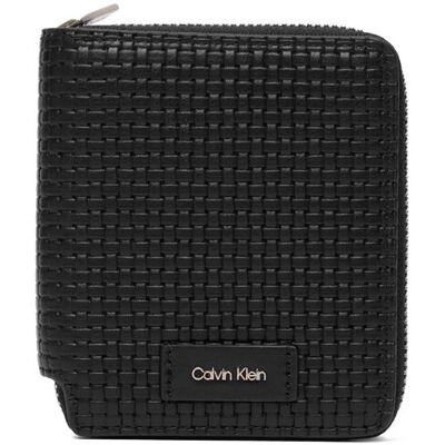 Calvin Klein Portfel Embossed Woven Zip Billfold LV04D1112G Czarny NOSIZE Czarny Męskie Calvin Klein Portfel Embossed Woven Zip Billfold LV04D1112G Czarny NOSIZE Czarny Męskie