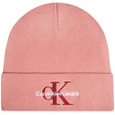 Calvin Klein Czapka Mono Logo Embro K60K612668 Różowy NOSIZE Różowy Damskie Calvin Klein Czapka Mono Logo Embro K60K612668 Różowy NOSIZE Różowy Damskie