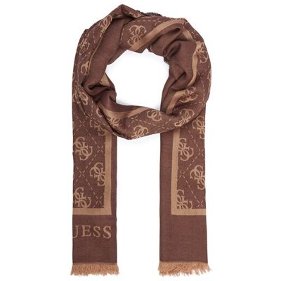 Guess Szal AW5529 VIS03 Brązowy OS Brązowy Damskie Guess Szal AW5529 VIS03 Brązowy OS Brązowy Damskie