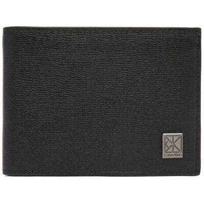 Calvin Klein Portfel Emblem Hw Trifold W/ Coin LV04D1283G Czarny NOSIZE Czarny Męskie Calvin Klein Portfel Emblem Hw Trifold W/ Coin LV04D1283G Czarny NOSIZE Czarny Męskie