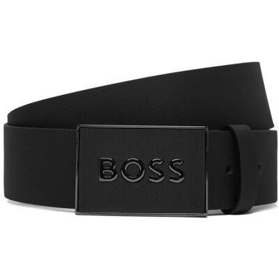 Boss Pasek Męski 50471333 Czarny 95 Czarny Męskie Boss Pasek Męski 50471333 Czarny 95 Czarny Męskie