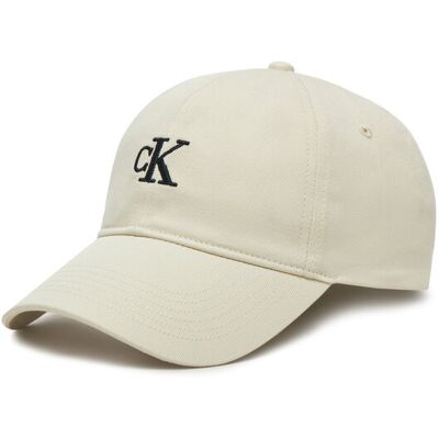 Calvin Klein Jeans Czapka z daszkiem Embroidered Monogram Cap LV04K5024G Biały NOSIZE Biały Damskie Calvin Klein Jeans Czapka z daszkiem Embroidered Monogram Cap LV04K5024G Biały NOSIZE Biały Damskie