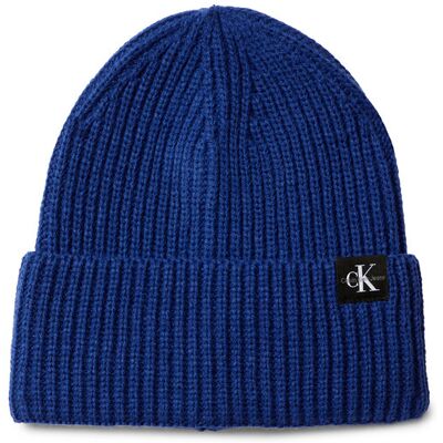 Calvin Klein Jeans Czapka Monogram Rib Beanie IU0IU00440 Niebieski L_XL Niebieski Chłopiec Calvin Klein Jeans Czapka Monogram Rib Beanie IU0IU00440 Niebieski L_XL Niebieski Chłopiec