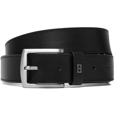 Tommy Hilfiger Pasek Denton Square Buckle Leather Belt AM0AM14188 Czarny 80 Czarny Męskie Tommy Hilfiger Pasek Denton Square Buckle Leather Belt AM0AM14188 Czarny 80 Czarny Męskie