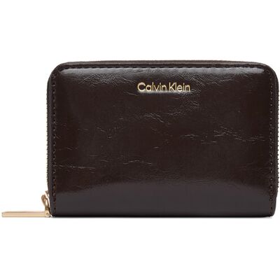 Calvin Klein Portfel Foil Glossy Square Zip Around LV04F1201G Brązowy NOSIZE Brązowy Damskie Calvin Klein Portfel Foil Glossy Square Zip Around LV04F1201G Brązowy NOSIZE Brązowy Damskie