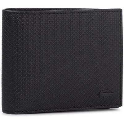Lacoste Portfel Billfold Zip Case NH2826CE Czarny NOSIZE Czarny Męskie Lacoste Portfel Billfold Zip Case NH2826CE Czarny NOSIZE Czarny Męskie