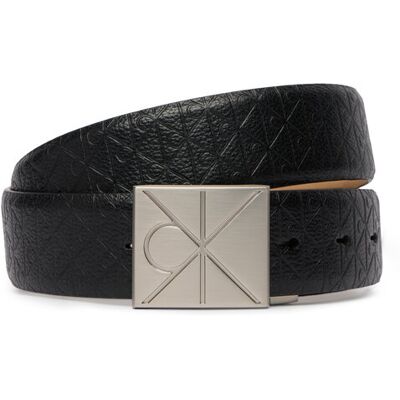 Calvin Klein Pasek Emblem Plaque W/ Aop 35Mm Adj LV04D7082G Czarny 85 Czarny Męskie Calvin Klein Pasek Emblem Plaque W/ Aop 35Mm Adj LV04D7082G Czarny 85 Czarny Męskie