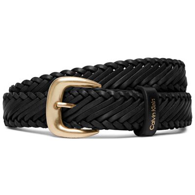 Calvin Klein Pasek Damski Braided Logo Buckle 25Mm LV04F7087G Czarny 65 Czarny Damskie Calvin Klein Pasek Damski Braided Logo Buckle 25Mm LV04F7087G Czarny 65 Czarny Damskie