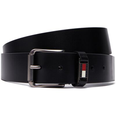 Tommy Jeans Pasek Tjm Tommy Roller Buckle 4.0 AM0AM14460 Czarny 115 Czarny Męskie Tommy Jeans Pasek Tjm Tommy Roller Buckle 4.0 AM0AM14460 Czarny 115 Czarny Męskie