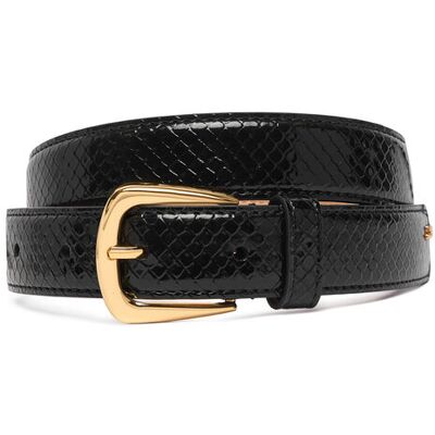 Elisabetta Franchi Pasek CT-68S-67E2-V140 Czarny 40 Czarny Damskie Elisabetta Franchi Pasek CT-68S-67E2-V140 Czarny 40 Czarny Damskie