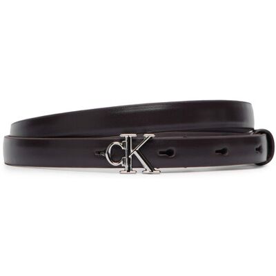 Calvin Klein Pasek Round Ck Buckle Smooth 15Mm LV04F7085G Czarny 70 Czarny Damskie Calvin Klein Pasek Round Ck Buckle Smooth 15Mm LV04F7085G Czarny 70 Czarny Damskie