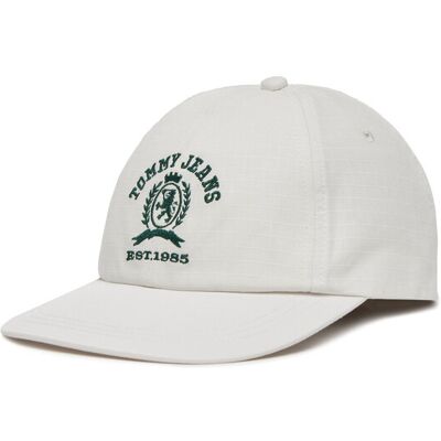 Tommy Jeans Czapka z daszkiem Tjm Crest Cap AM0AM13286 Biały NOSIZE Biały Męskie Tommy Jeans Czapka z daszkiem Tjm Crest Cap AM0AM13286 Biały NOSIZE Biały Męskie