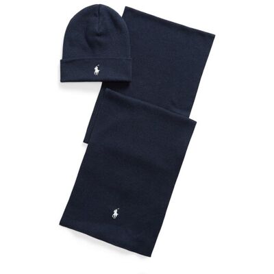 Polo Ralph Lauren Zestaw szalik i czapka 710B28980001 Granatowy NOSIZE Granatowy Męskie Polo Ralph Lauren Zestaw szalik i czapka 710B28980001 Granatowy NOSIZE Granatowy Męskie