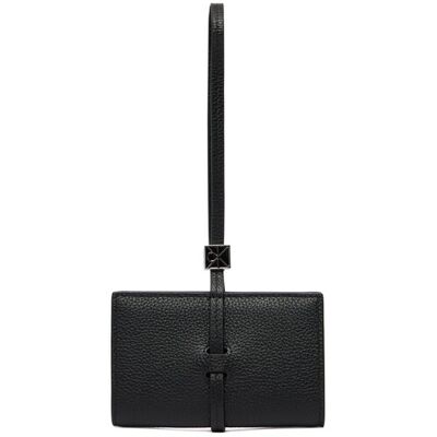 Calvin Klein Portfel Emblem Hw Pebble Wallet On Strap LV04F1130G Czarny NOSIZE Czarny Damskie Calvin Klein Portfel Emblem Hw Pebble Wallet On Strap LV04F1130G Czarny NOSIZE Czarny Damskie