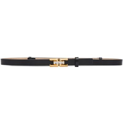 Elisabetta Franchi Pasek Damski CT-24S-62E2-V190 Czarny 44 Czarny Damskie Elisabetta Franchi Pasek Damski CT-24S-62E2-V190 Czarny 44 Czarny Damskie
