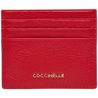 Coccinelle Etui na karty kredytowe MW5 Metallic Soft E2 MW5 12 95 01 Czerwony NOSIZE Czerwony Damskie Coccinelle Etui na karty kredytowe MW5 Metallic Soft E2 MW5 12 95 01 Czerwony NOSIZE Czerwony Damskie