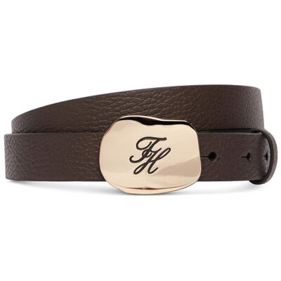 Tommy Hilfiger Pasek Th Plaque 2.5 Pebble AW0AW19152 Brązowy 70 Brązowy Damskie Tommy Hilfiger Pasek Th Plaque 2.5 Pebble AW0AW19152 Brązowy 70 Brązowy Damskie