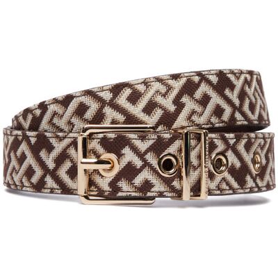 Tommy Hilfiger Pasek Th Square 2.5 Jacquard AW0AW18894 Brązowy 95 Brązowy Damskie Tommy Hilfiger Pasek Th Square 2.5 Jacquard AW0AW18894 Brązowy 95 Brązowy Damskie