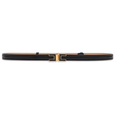 Elisabetta Franchi Pasek CT-57S-66E2-V180 Czarny 42 Czarny Damskie Elisabetta Franchi Pasek CT-57S-66E2-V180 Czarny 42 Czarny Damskie