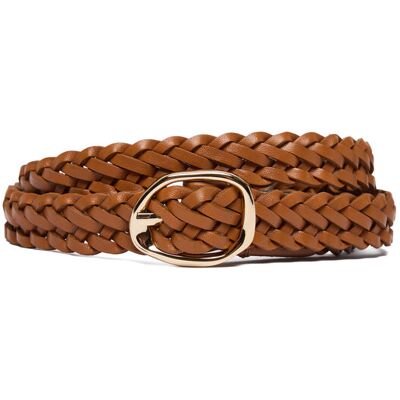 Tommy Hilfiger Pasek Th Sculpt 2.0 Woven AW0AW18696 Brązowy 75 Brązowy Damskie Tommy Hilfiger Pasek Th Sculpt 2.0 Woven AW0AW18696 Brązowy 75 Brązowy Damskie