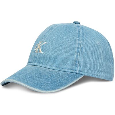 Calvin Klein Czapka z daszkiem Monogram Embroidery Denim Cap LV04G5003G Niebieski NOSIZE Niebieski Męskie Calvin Klein Czapka z daszkiem Monogram Embroidery Denim Cap LV04G5003G Niebieski NOSIZE Niebieski Męskie
