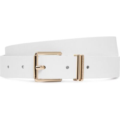 Tommy Hilfiger Pasek Th Square 2.5 AW0AW18692 Biały 80 Biały Damskie Tommy Hilfiger Pasek Th Square 2.5 AW0AW18692 Biały 80 Biały Damskie