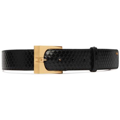 Elisabetta Franchi Pasek CT-43S-67E2-V190 Czarny 44 Czarny Damskie Elisabetta Franchi Pasek CT-43S-67E2-V190 Czarny 44 Czarny Damskie